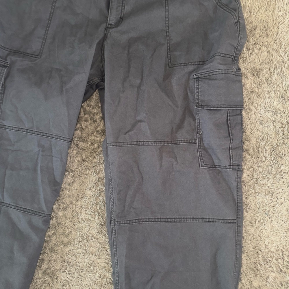 New Men’s Vintage Hollister 35 S Skater Baggy Cargo Pants Grey Jeans - Picture 4 of 7